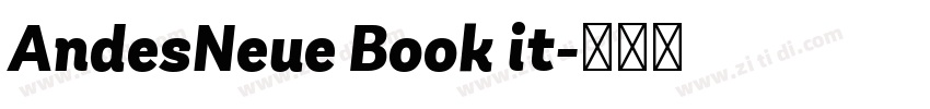 AndesNeue Book it字体转换